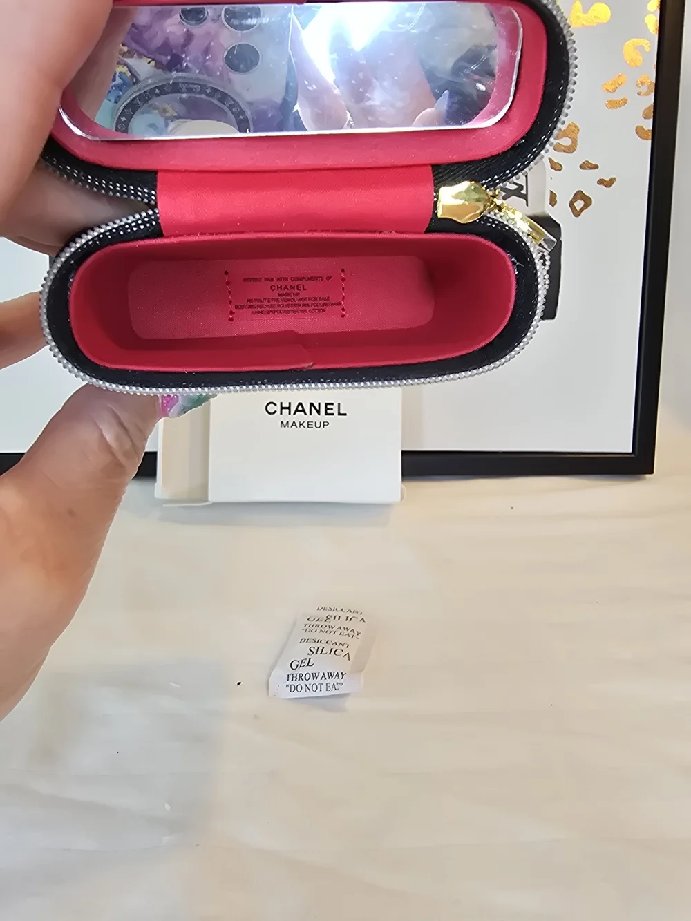 CHANEL compact black